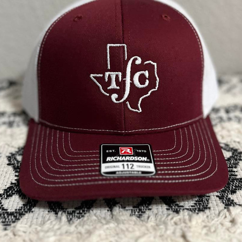 Maroon/White Logo Hat